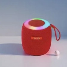 RED Mini Bluetooth Wireless Portable Speaker Stereo Bass USB LOUD, RGB Light