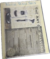 Das Original Blechschild Co The Art of Shaving kleines Metall Wandschild 10376 Neu