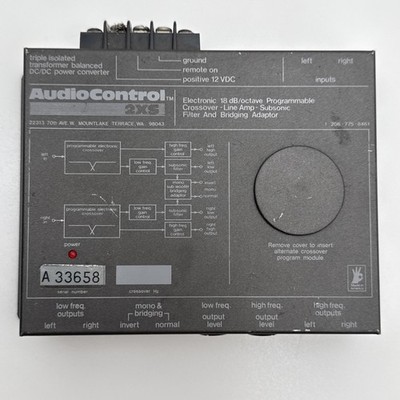 Vintage AudioControl 2XS Electronic Crossover / Subsonic Filter A 33658 Untested