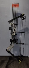 XGear Outdoor Compound Bow 30-55lbs, Right Handed, Camo with Accessories and Bag