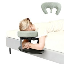 Massage Headrest Adjustable Portable Table Kit with Armrest Shelf  Breast Face