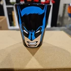 Vintage Batman Logo Black Shot Glass DC Comics Very Good Condition No Chips