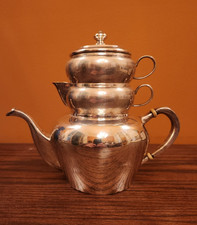 SANBORNS STERLING STACKING TEAPOT  900+ grams!!