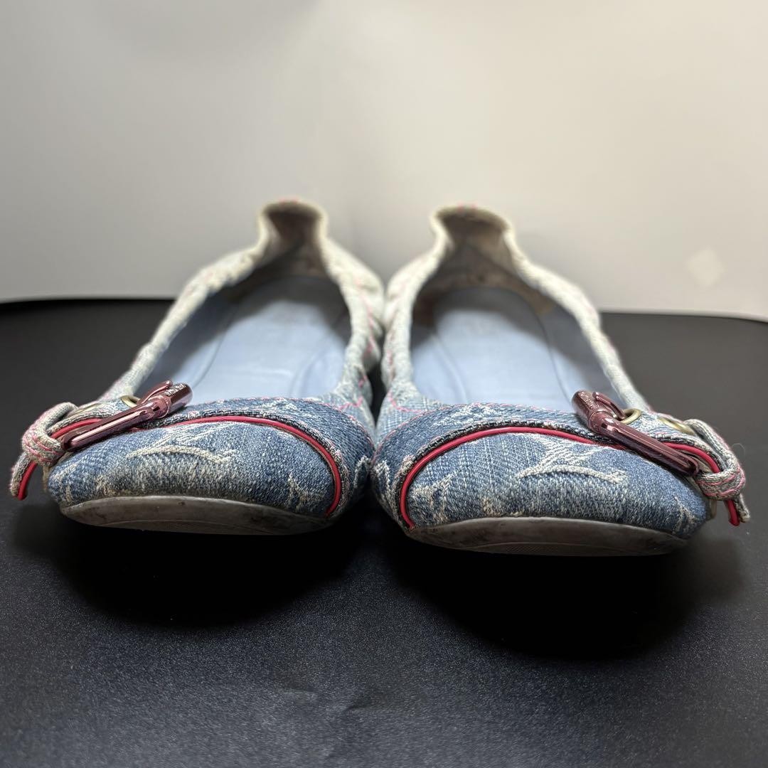 Louis Vuitton Ballet Shoes Pumps Monogram EU 35.5 US 5.5 Indigo Blue Auth thumbnail 12