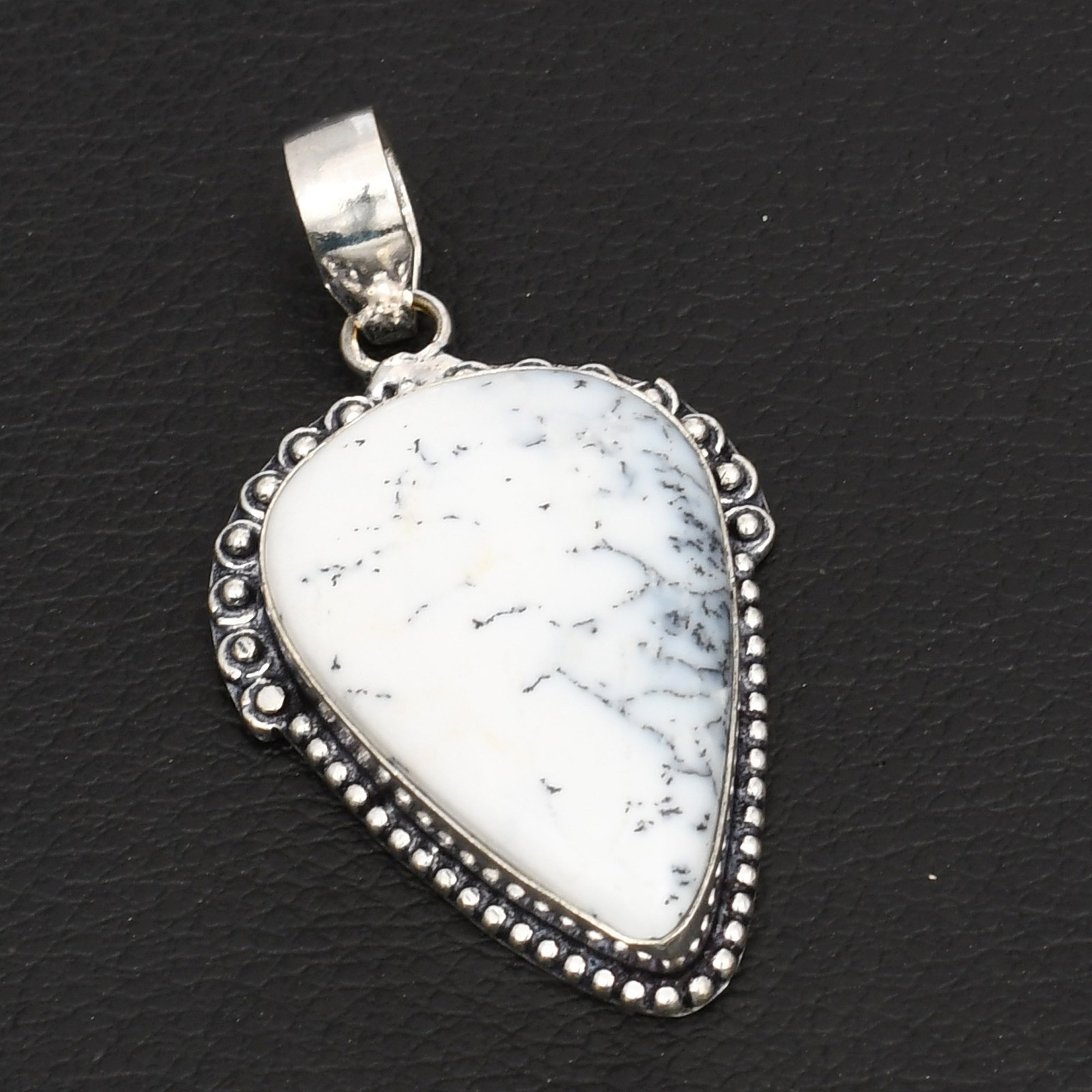 Dendrite Opal Gemstone Ethnic Handmade Pendant Jewelry For Unisex 2.12