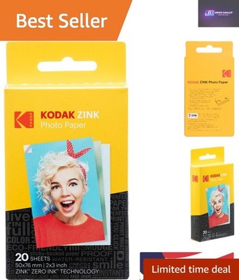 Lebendiges 2x3 Fotopapier mit Kleberücken ZINK - 20 Blatt für bleibende Erinnerungen