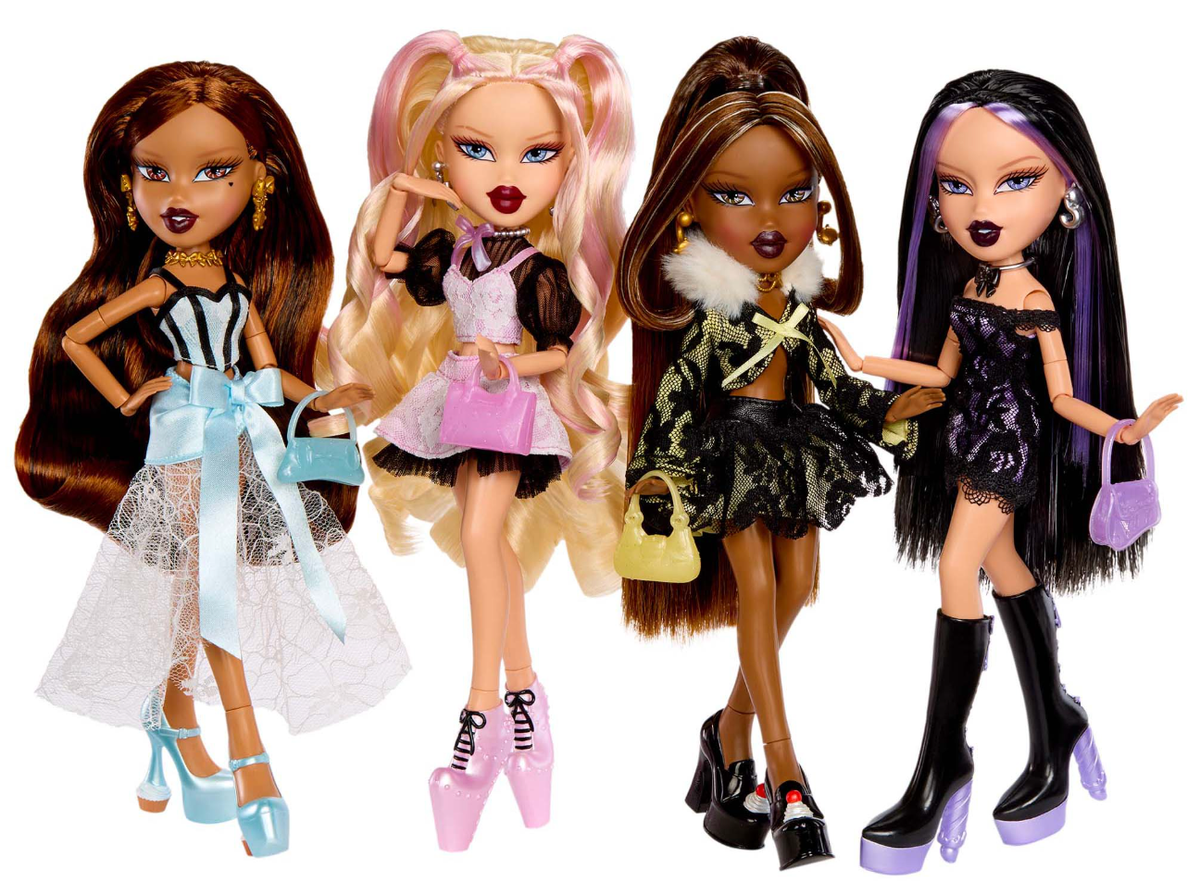 Bratz Stylin' Birthdayz 4PK Dolls 25th Anniversary JADE, SASHA