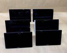 LOT OF 6 Crestron TSW-770-B-S 7 Touch Panel w/ TSW-770-LB-B-S Light Bar - PARTS