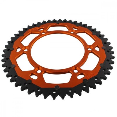 Kettenrad Alu orange 50-Zähne 520-Teilung für Husaberg FE 501 Bj. 2000-2014