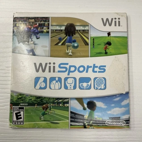 Wii Sports Game (Nintendo Wii) CIB Complete Needs Resurface