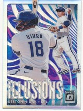 KESTON HIURA 2020 DONRUSS OPTIC ILLUSIONS SILVER PRIZM #OI-15 BASEBALL MINT