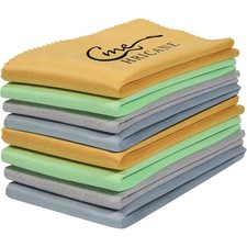 Ultrafine Fiber Suede Guitar Polishing Cloths 8-Pack 12x12 Plush Cleaning Cloths