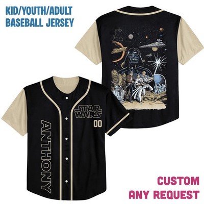 Custom Guardians Of The Galaxy Star Wars Gift For Fan Baseball Jersey Shirt
