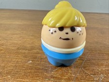 VINTAGE LITTLE TIKES CHUNKY TODDLER TOTS BLONDE Girl BLUE CHILD FIGURE Used