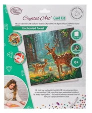 Enchanted Forest Crystal Art Card Kit Craft Buddy New Diamond Painting