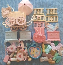 G1 My Little Pony Lot of 59 Accessories Baby Buggy Nursery Vintage Hasbro MLP