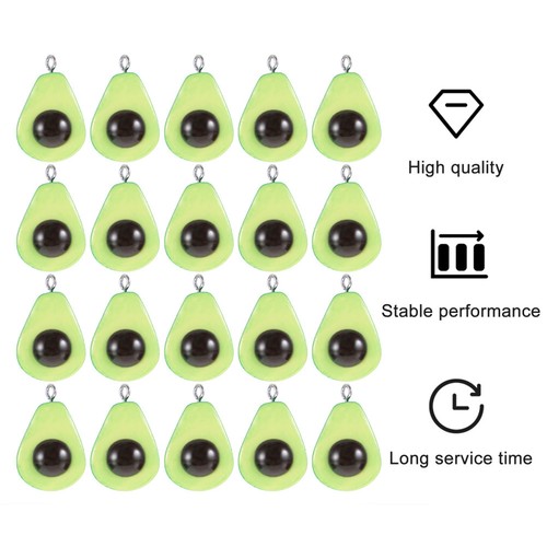 20szt Awokado Wisiorek Charmsy Biżuteria Bransoletka Tworzenie Rzemiosło Akcesoria - Zdjęcie 11 z 12