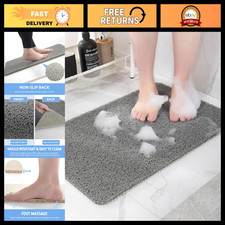 Non-Slip Bath Mat, Fast Drying Shower Mat, Anti-Slip Foot Scrubber for Tub Flo