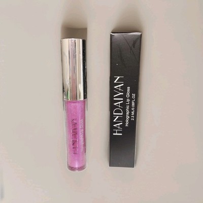 Handaiyan Holographic Lip Gloss # 3 New Sealed Pink With Blue Glitter