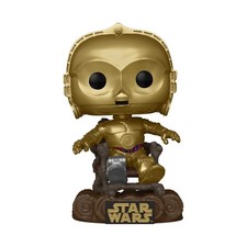 Funko Pop! Star Wars: RotJ 40th - C-3PO - C3P0 In Chair - Figu (Importación USA)