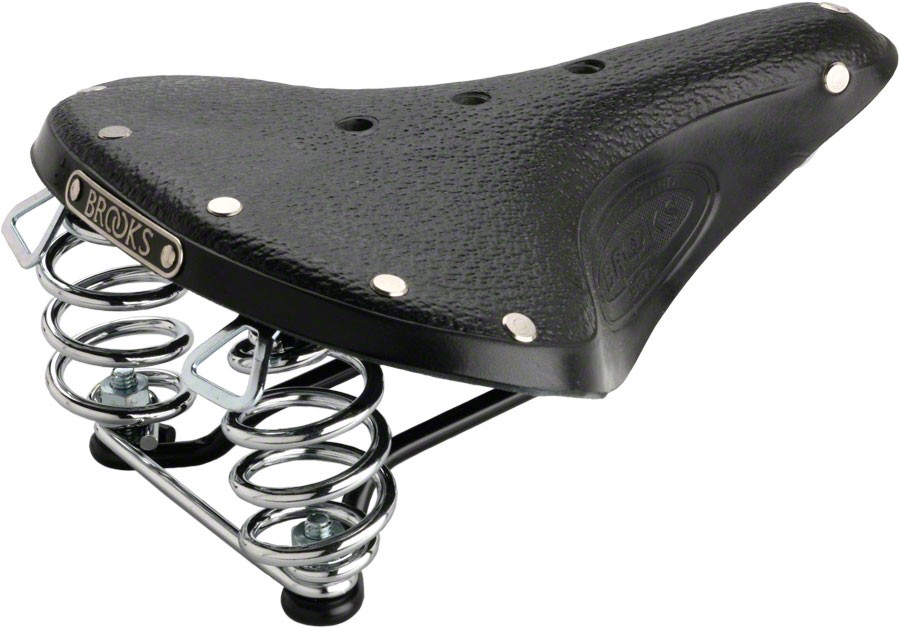 Седло Brooks B67 - Черные кожаные подседельные штыри шириной 210 мм с микрорегулировкой 30290₽