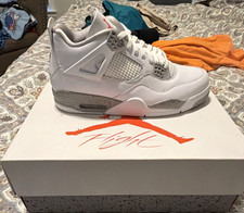 Jordan Air Jordan 4 Retro White Oreo White Gray Mid Top Lace Up CT8527-100
