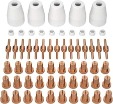 ARCCAPTAIN 60PCS PT31 Plasma Cutting Consumables Fit CUT-40 CUT-50D CT-312 with