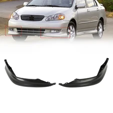 Toyota Corolla 2003-2004 S Style Front Lower Body Kit Lip Spoiler L+R PP Black