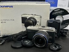OLYMPUS PEN E-P1 silver 12.3MP Digital Camera w/14-42mm Lens w/BOX