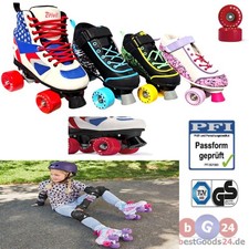 Rollschuhe Rollerskates für Kinder Klettverschluss Frontstopper ABEC 5 Softboot