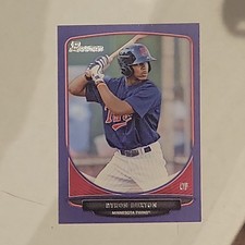 2013 Bowmans Paper Byron Buxton Purple Toys R Us 1st RC Rookie #BP1 Minnesota