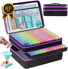 420 Slots Storage Container for Diamond Art Kits Portable Bead Storage Box for D