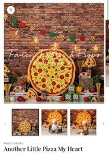 Fancy Fabrics Another Little Pizza My Heart 72x60