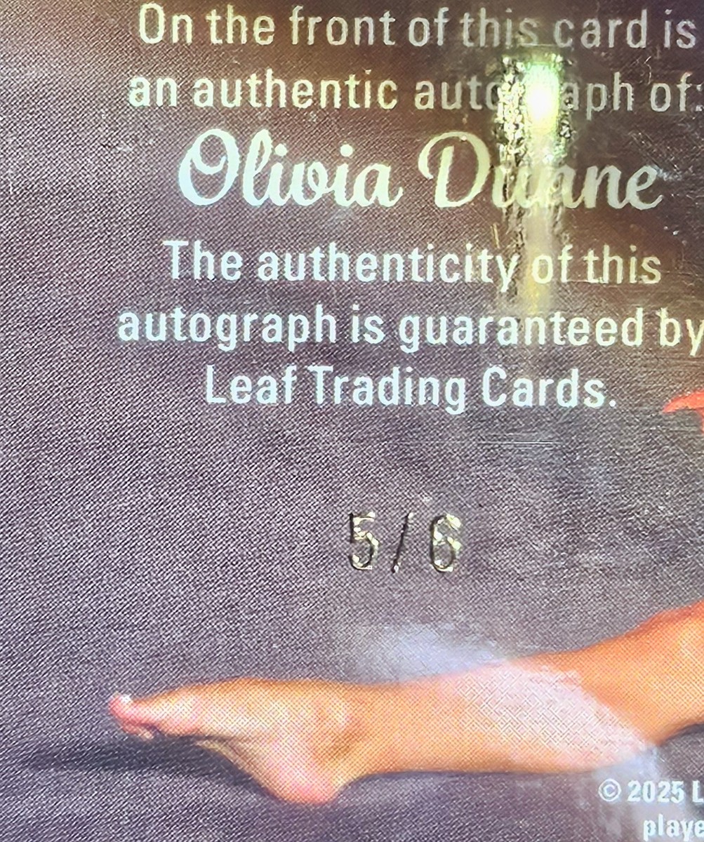 2025 Leaf l Olivia Dunne auto 5シリ Olivia Dunne 2025 Leaf Metal Auto /5 Pink SP LSU Gymnast Livvy