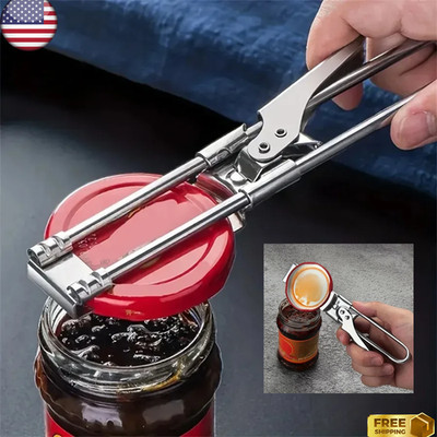 Jar Opener for Seniors Adjustable Stainless Steel Arthritis Jar & Bottle Opener