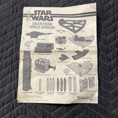 Vintage Kenner Star Wars Death Star Playset Instructions