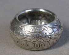 1899 O Morgan Silver Dollar Coin Ring Size 5.5 J4700