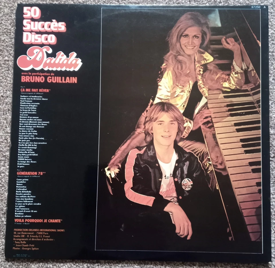 DALIDA  - Ca Me Fait Rever - Vinyl Album LP - 1978 - First Issue - 67250 - Image 2 of 4