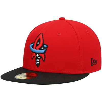 Men's New Era Red Rocket City Trash Pandas Authentic Collection Team Alternate