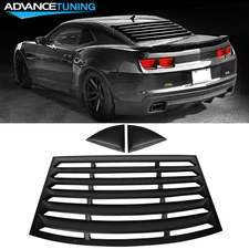 Fits 10-15 Camaro Coupe XE Style Rear Window Louver With Side Quarter Scoop Vent