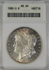 1880-O $1 Morgan Silver Dollar Coin ANACS MS60