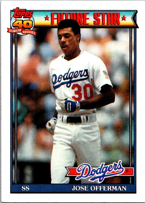 1991 Topps #587 Jose Offerman