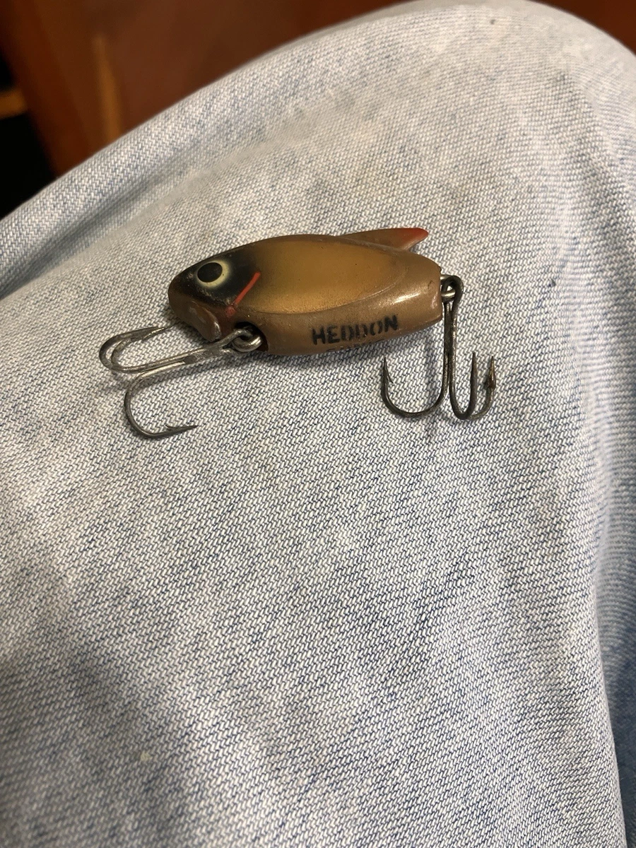 Leurre de pêche vintage Heddon Super Sonic tête jaune/rouge excellent