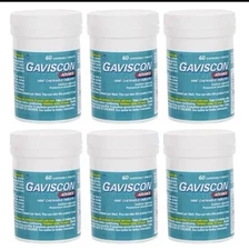 Gavi-scon Advance Chewable Mint Tablet 60ct – 6 PACK