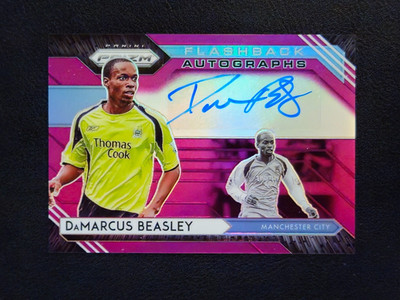 DaMarcus Beasley 2020-21 Prizm Premier League #FA-DMB Flashback Purple Auto /7