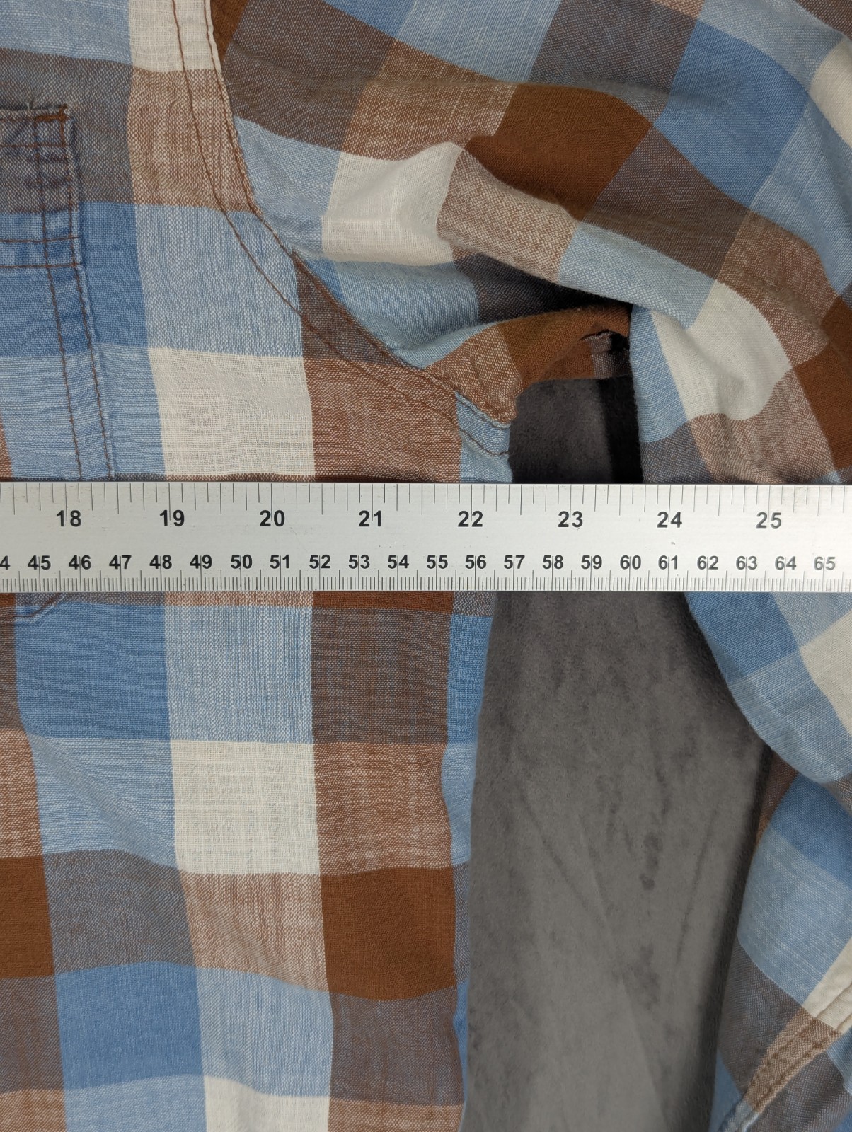 Wrangler Cotton Shirt Men's Size Medium Plaid Check Long Sleeve Button Down USA image 10