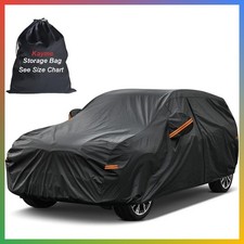 Heavy Duty Waterproof SUV Car Cover Black All Weather UV Snow Frost Dust 10 Laye