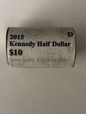  2015 D JOHN F. KENNEDY HALF DOLLAR ROLL UNCIRCULATED FROM THE US MINT 