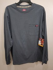 Mens Wrangler Workwear Size Large 42-44 Sleeve Heavyweight Tee Shirt NWT