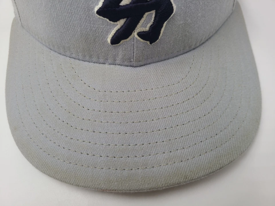 Vintage New York Yankees Kanji New Era 59Fifty Fitted 7 1/8 Hat Cap Wool Men MLB - Image 4 of 4
